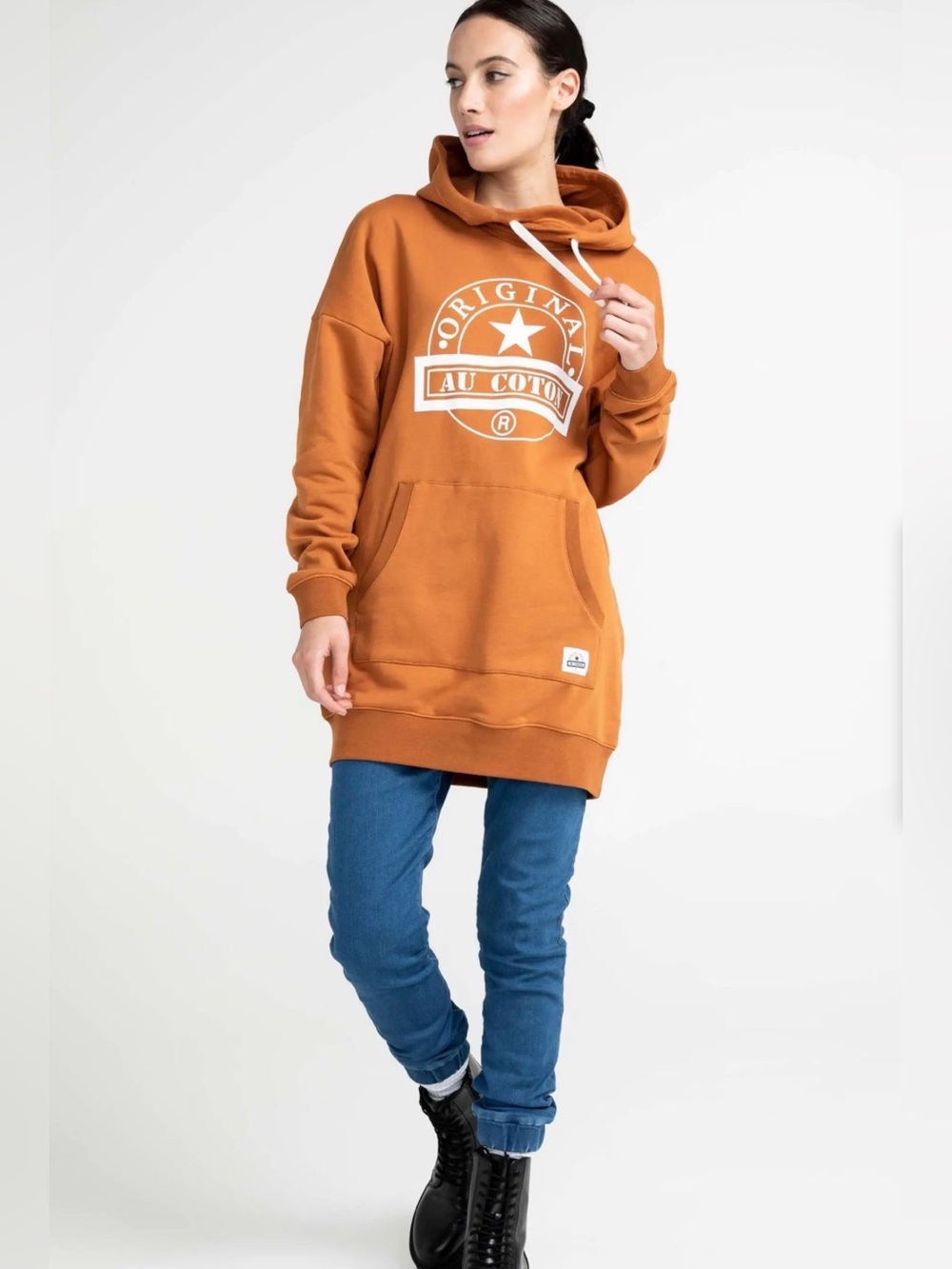 VINTAGE 80’s AU COTON Long Hoodie